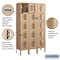 Salsbury Industries 5 Tier Box Vented Locker, 36"Wx66"Hx12"D, 15 Door, Tan, Unassembled 75352TN-U - alternate 5